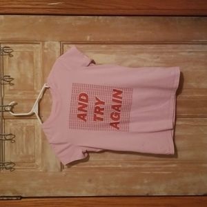 And try again pink shirt